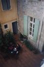 View of the courtyard from our room, Arles