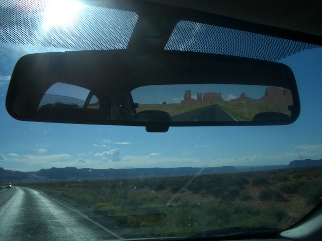 Leaving Monument Valley behind