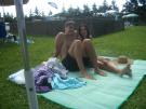 Karl & Fernanda at the Maywood pool