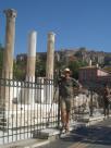 Hadrian's Library, with the Acropolis in the background