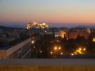 Night view of the Acropolis from our room