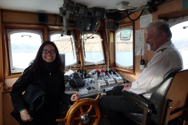 On the ferry to Kalsoy