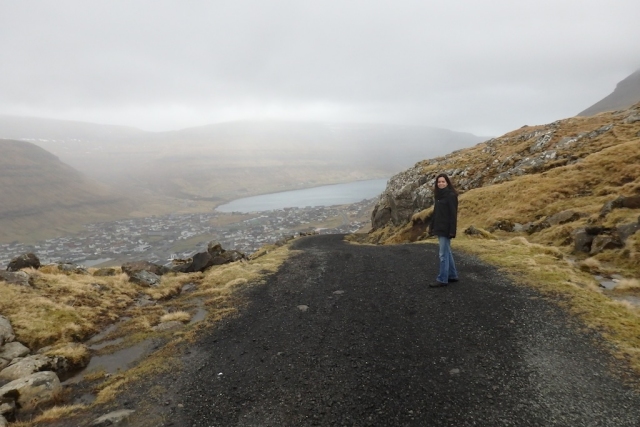 At the end of the Astarbravt, over Klaksvik