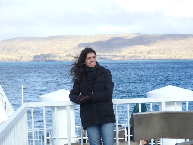 On the ferry, and it's not raining!