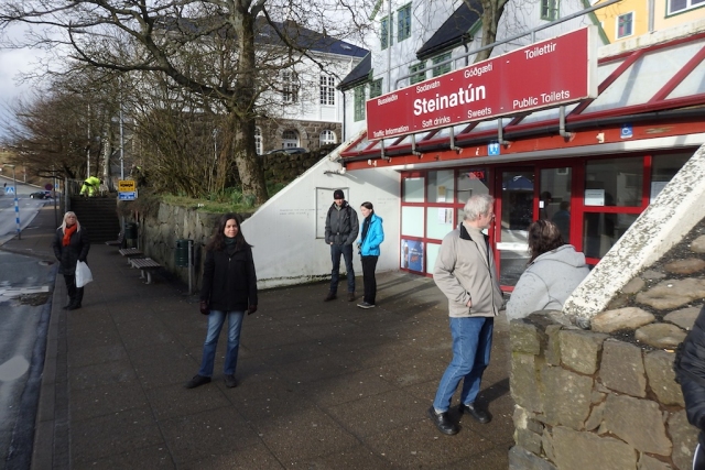 Tórshavn, central city bus stop