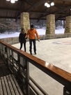 Ice skating on the first night 