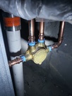 Shower body with temperature valve